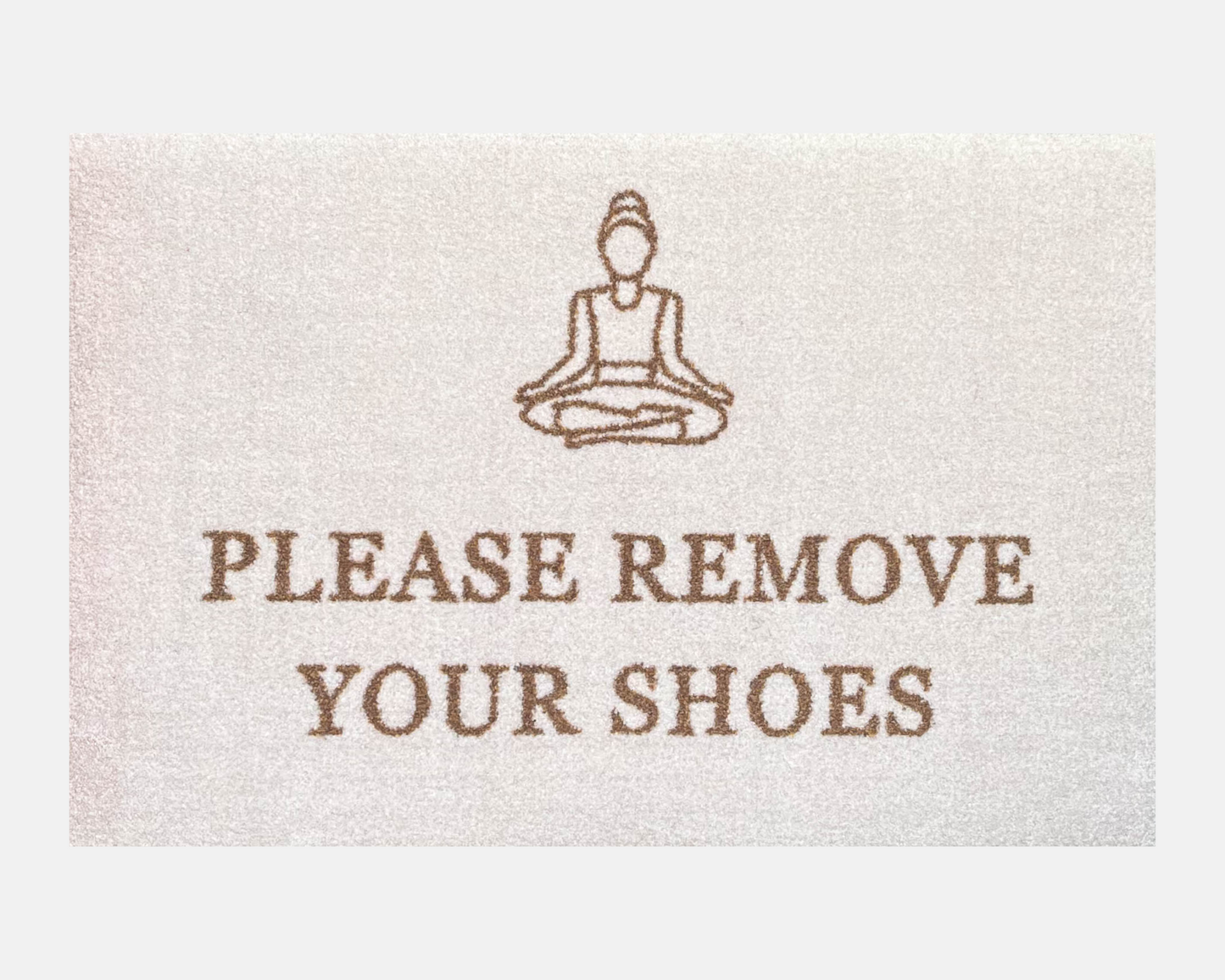 Studio Doormat | Please Remove Your Shoes in Cream