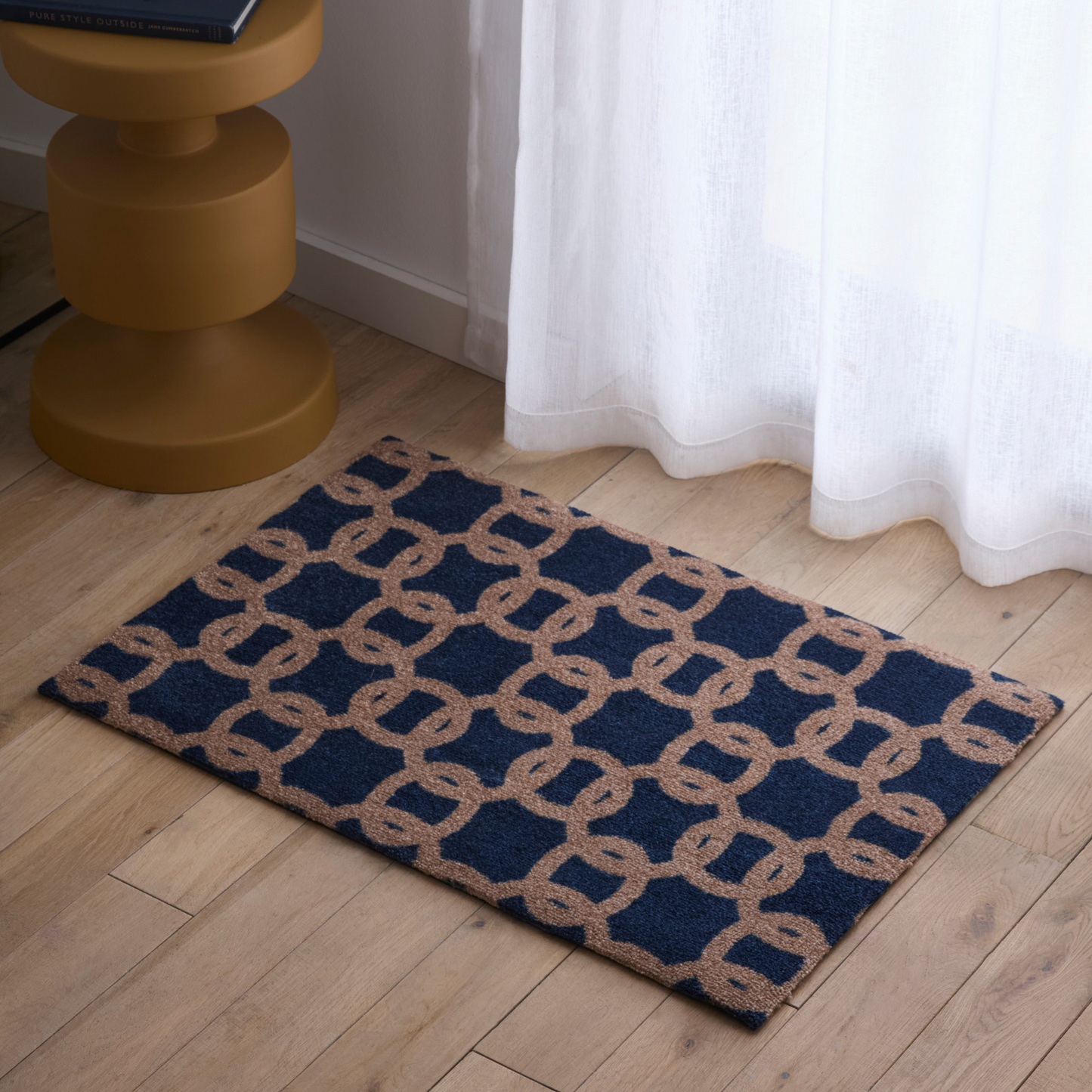 Claremont Doormat - Navy Blue