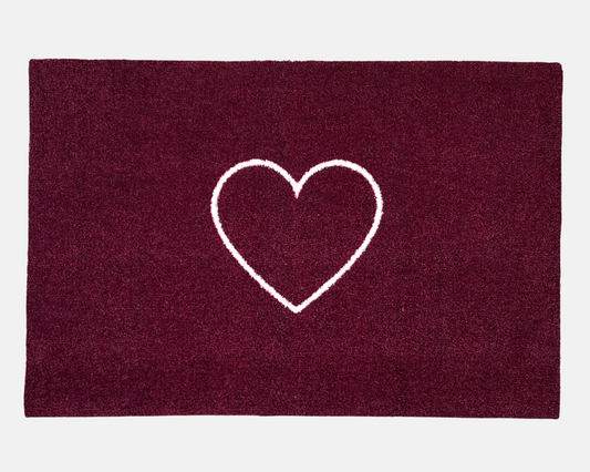 Heart Doormat | Merlot