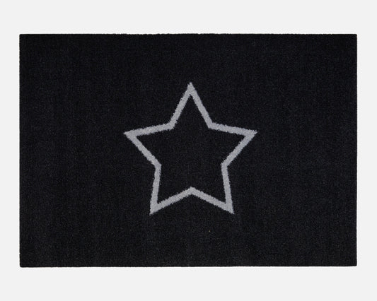 Star Bath Mat | Black