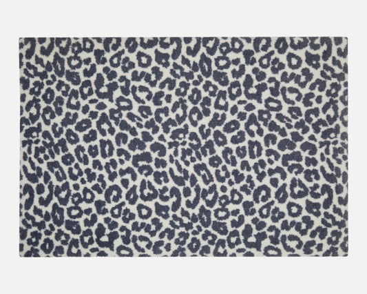 Grey Leopard Bath Mat