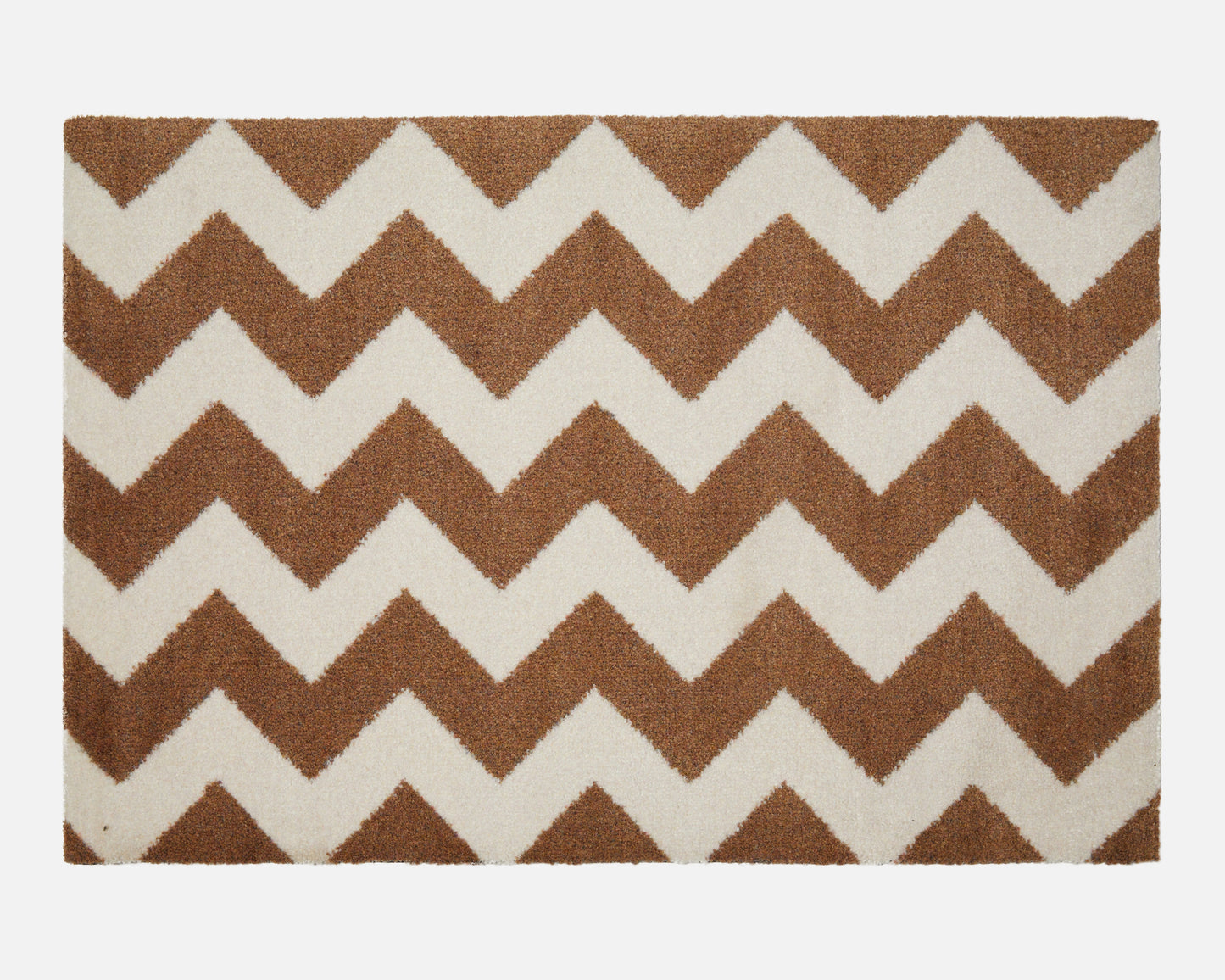 Chevron Bath Mat | Tan & Vanilla