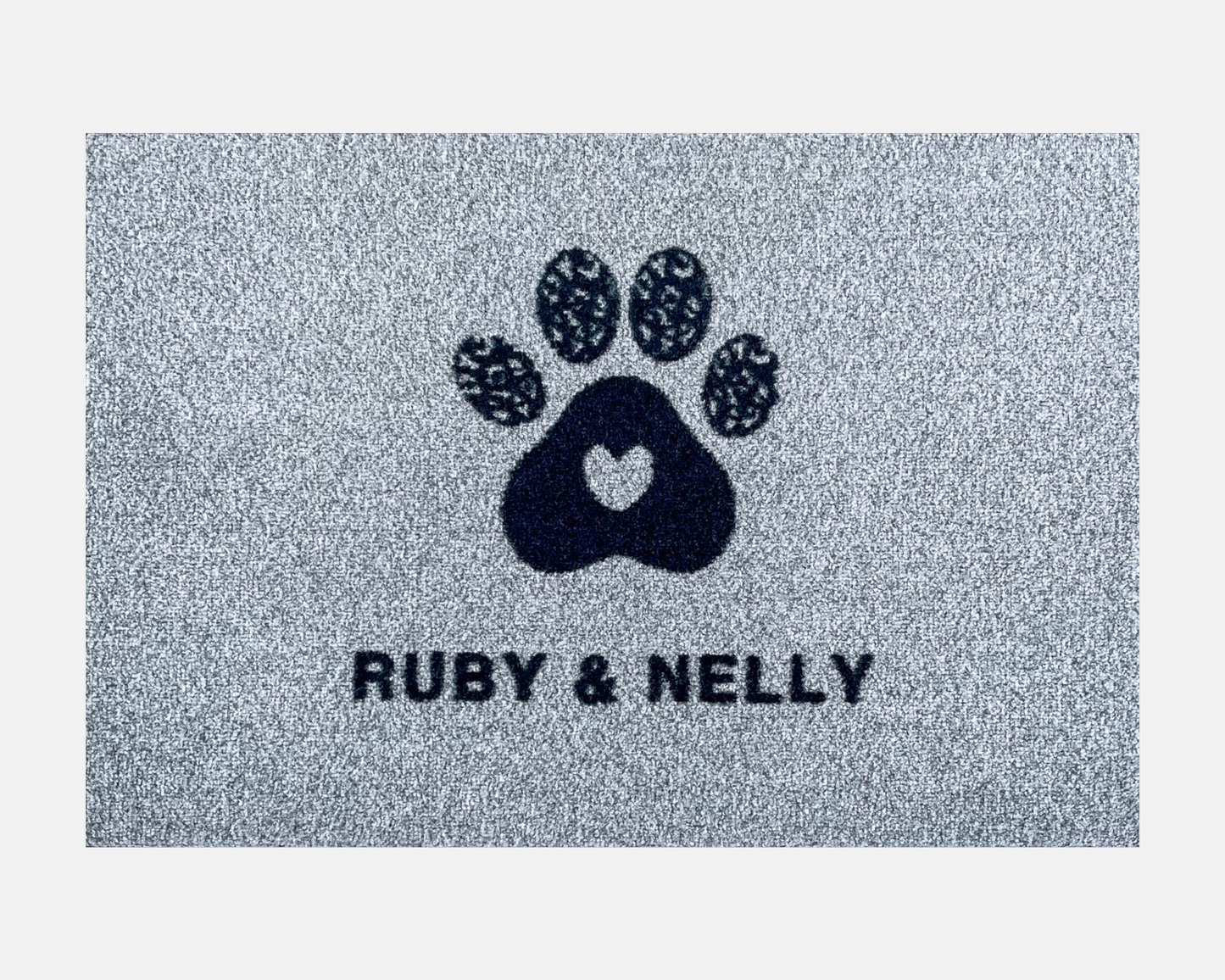 Paw Print Personalised Doormat | Leopard Print