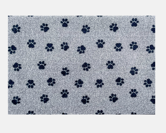 Paw Print Doormat | Grey