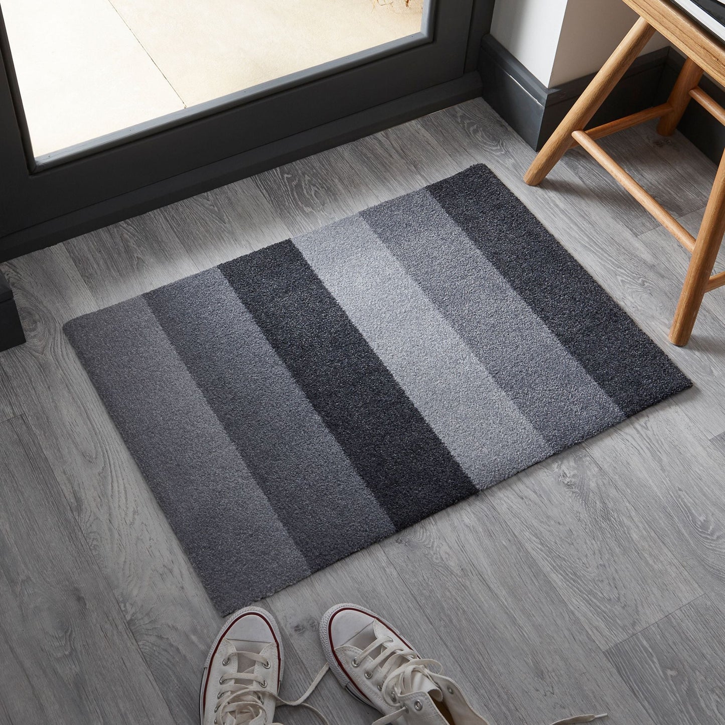 Grey Stripes Doormat