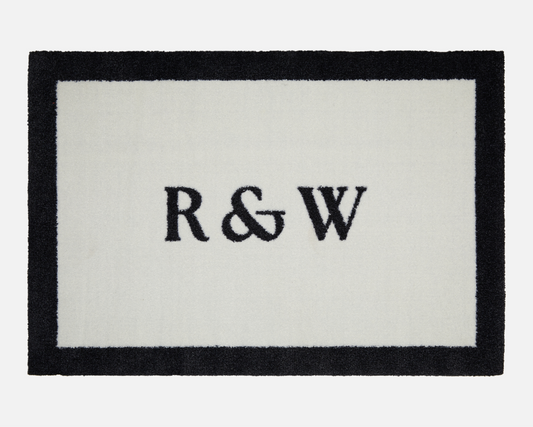 Initials Personalised Doormat | Light Grey