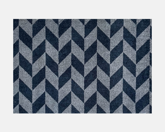 Herringbone Doormat - Grey