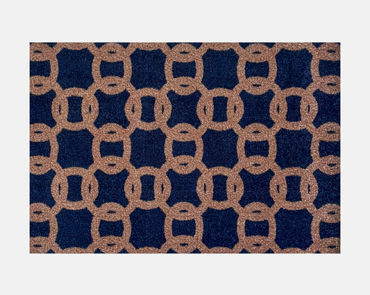 Claremont Doormat - Navy Blue