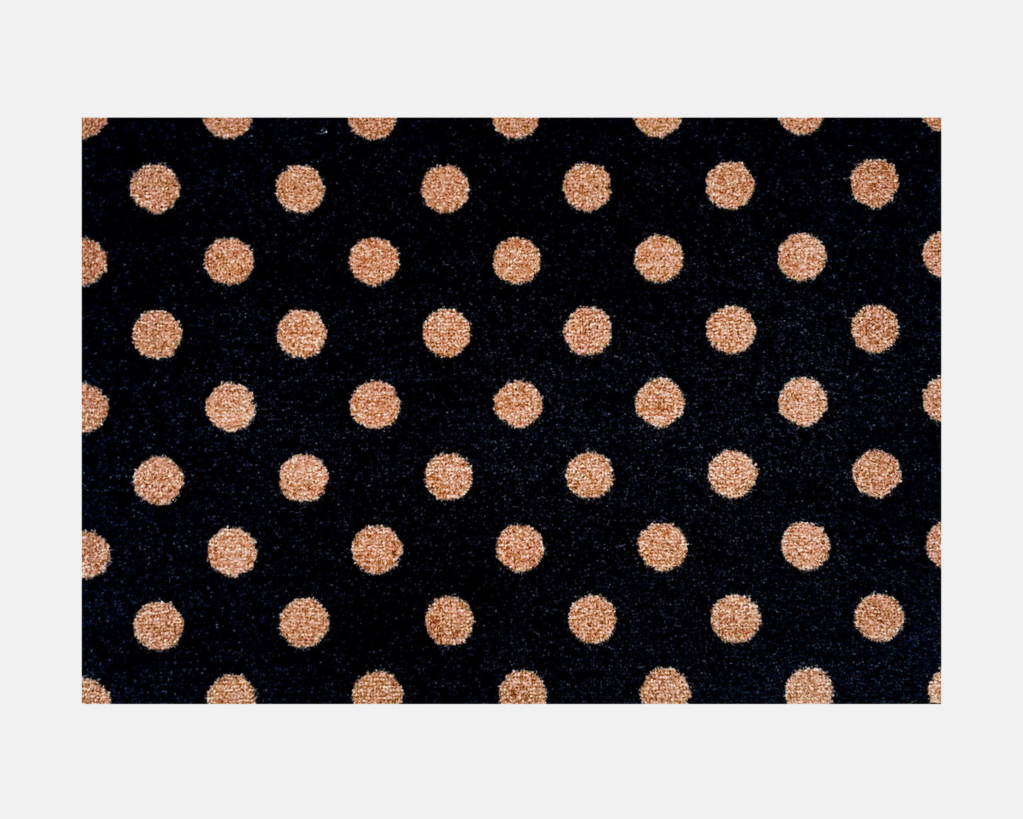 Black Spotty Doormat