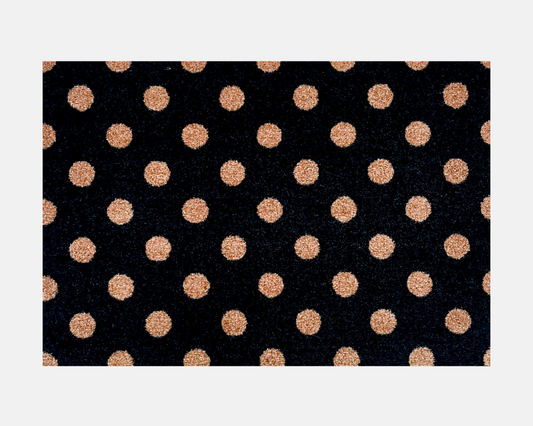 Black Spotty Doormat