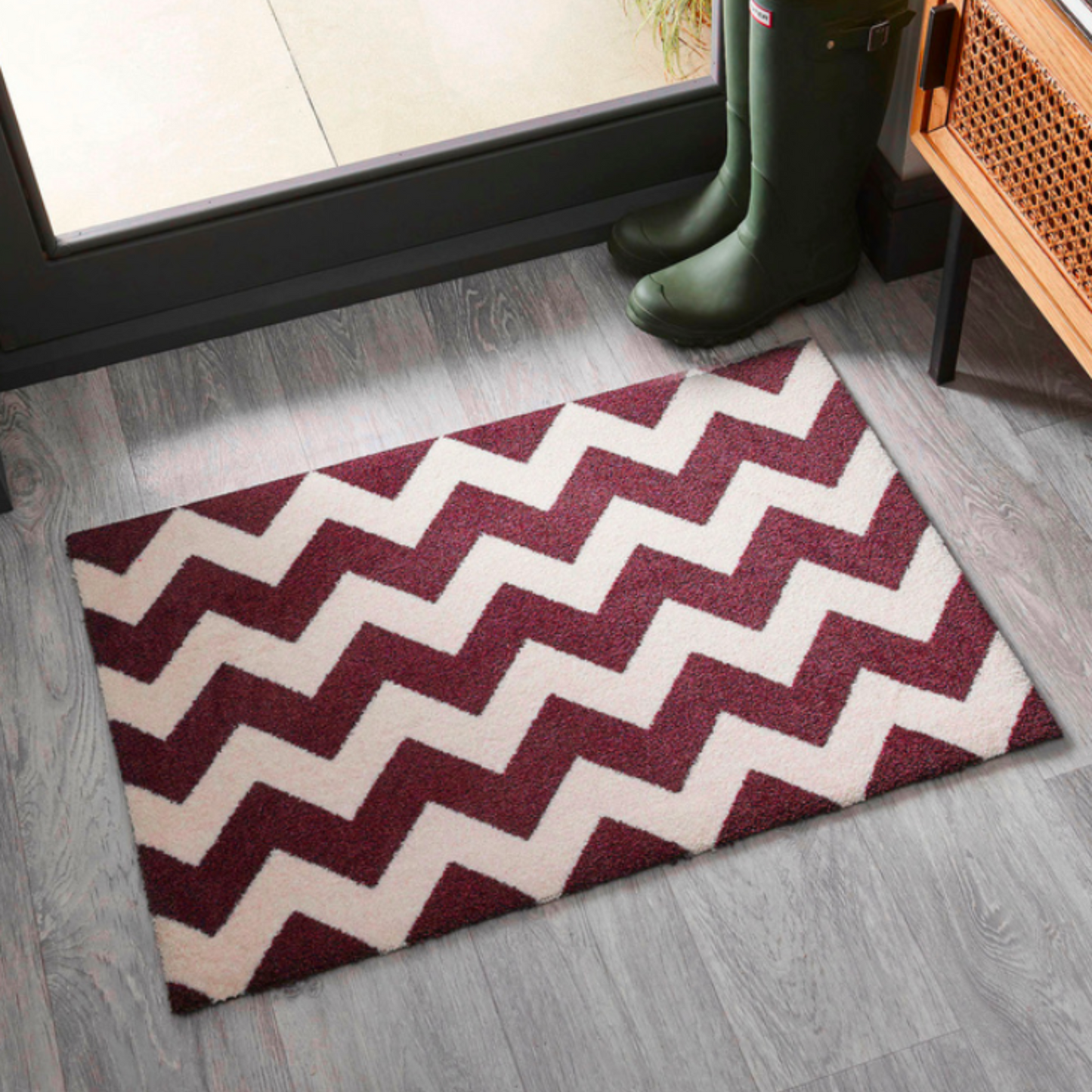 Chevron Doormat | Damson & Vanilla