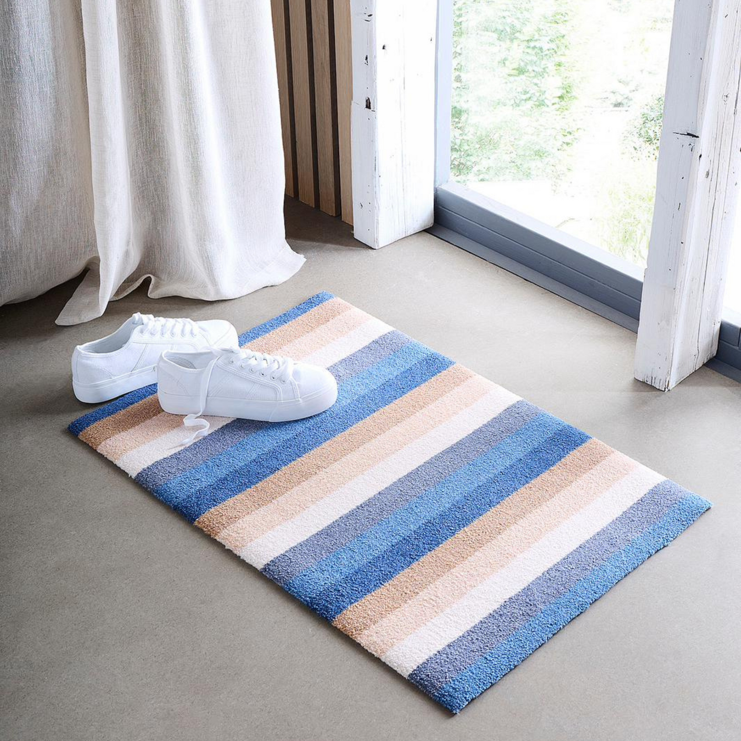 Blue Stripes Doormat