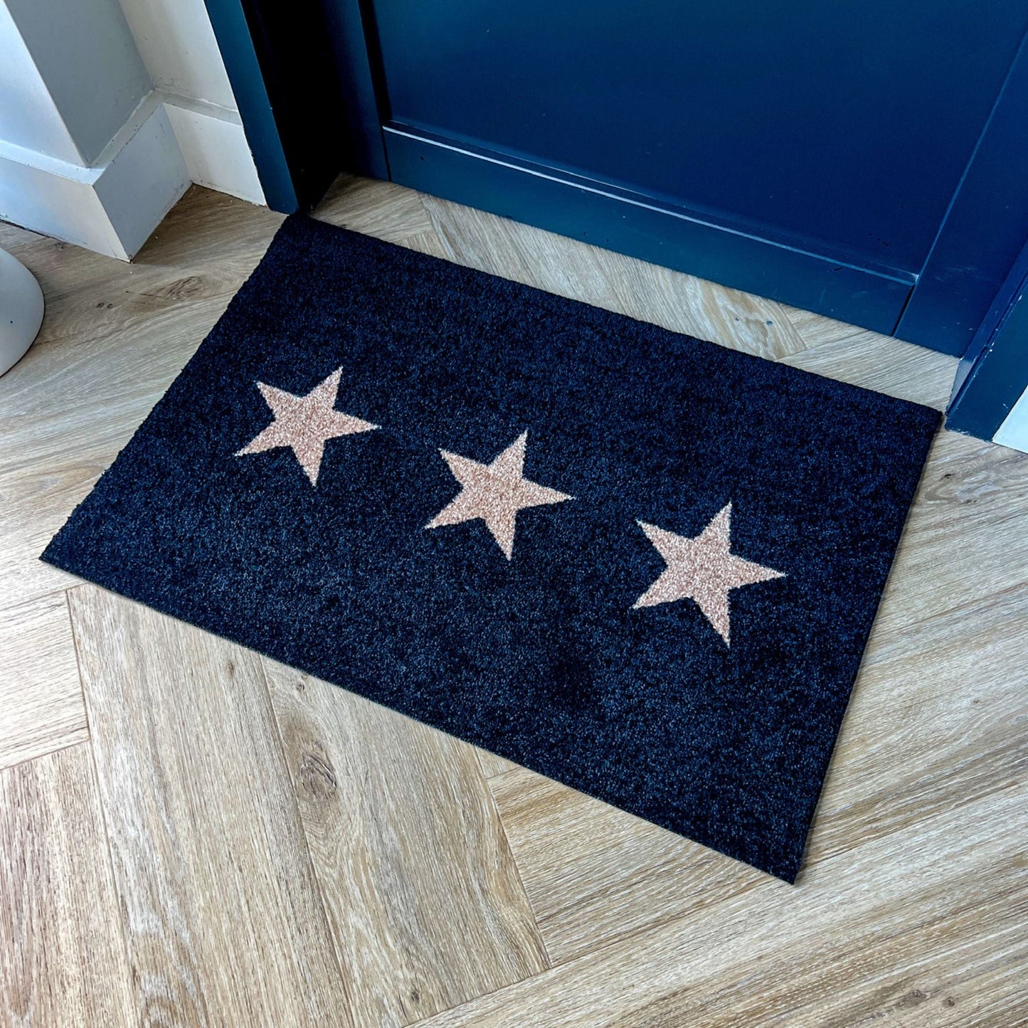 Scandi Star Doormat | Black