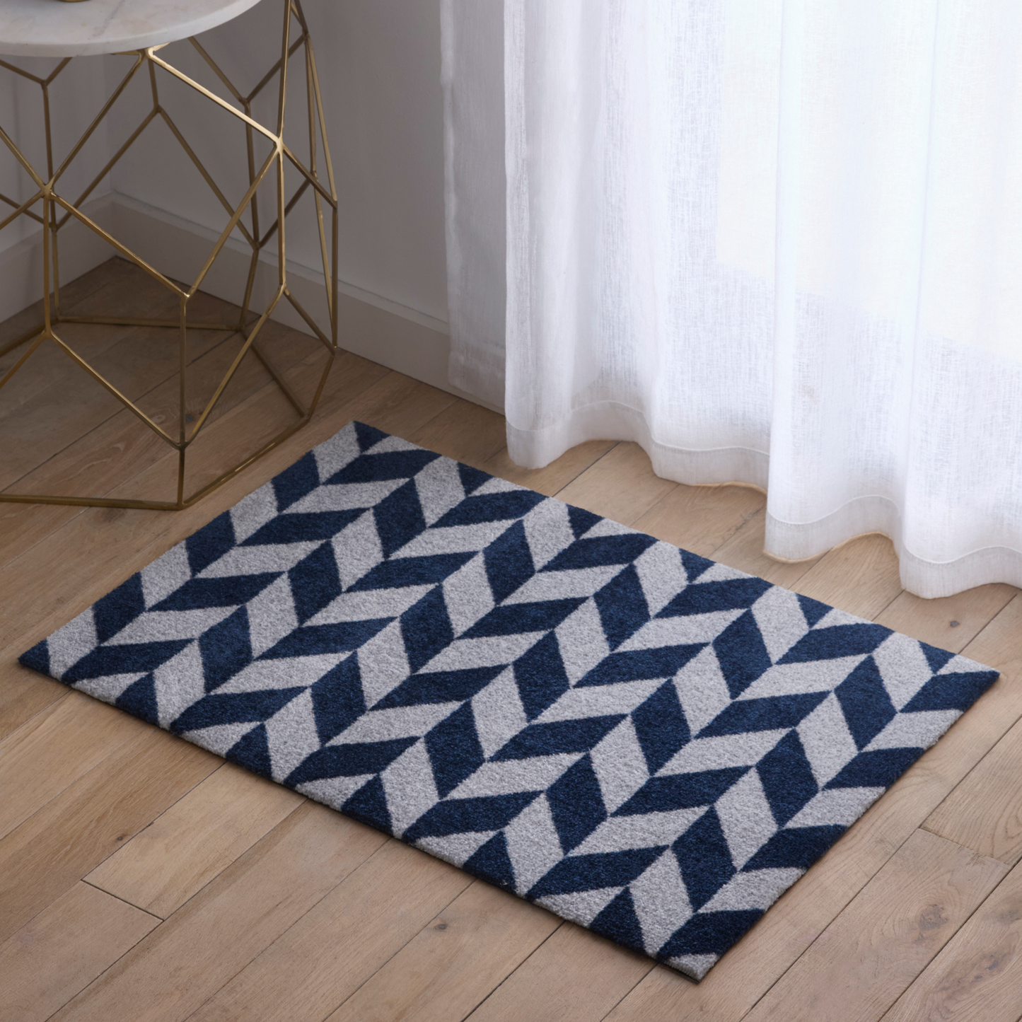 Herringbone Doormat - Grey