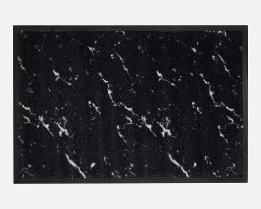 Black Marble Bath Mat