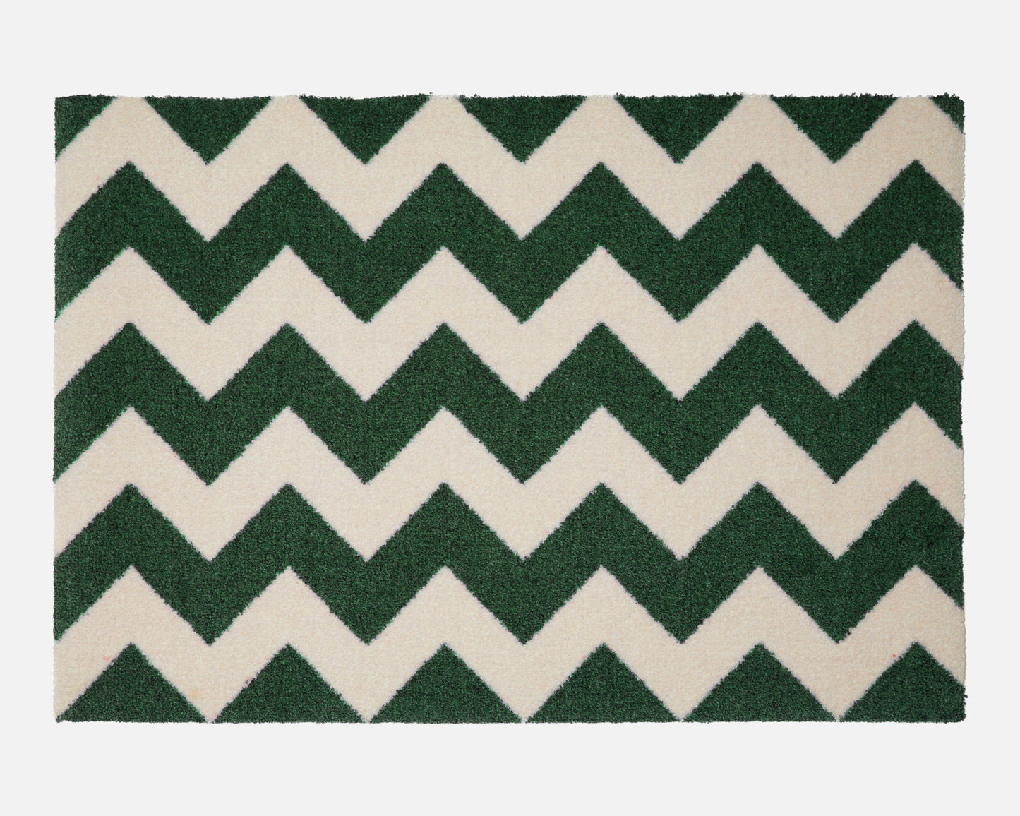 Chevron Doormat | Forest Green & Vanilla