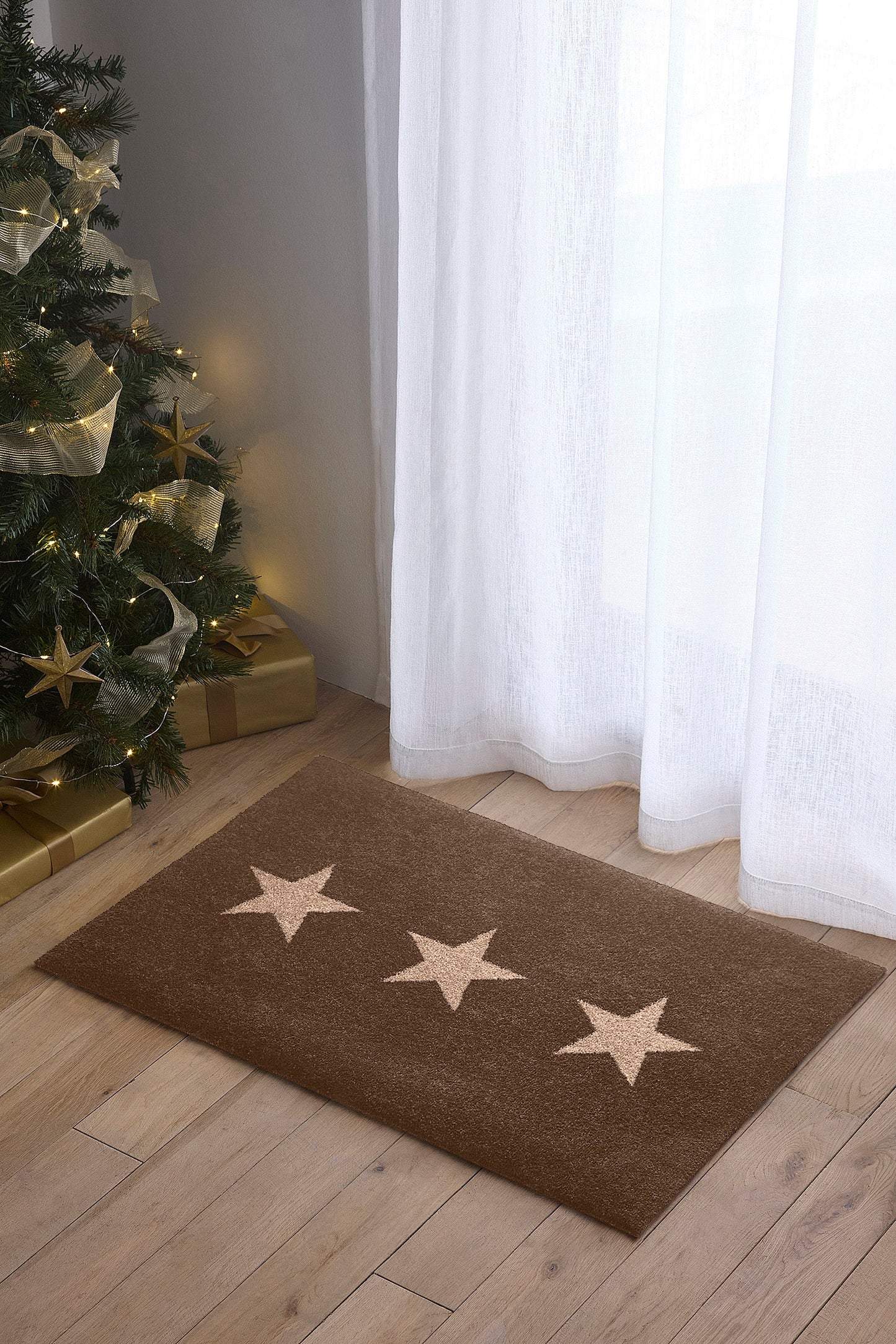 Scandi Star Doormat | Mocha