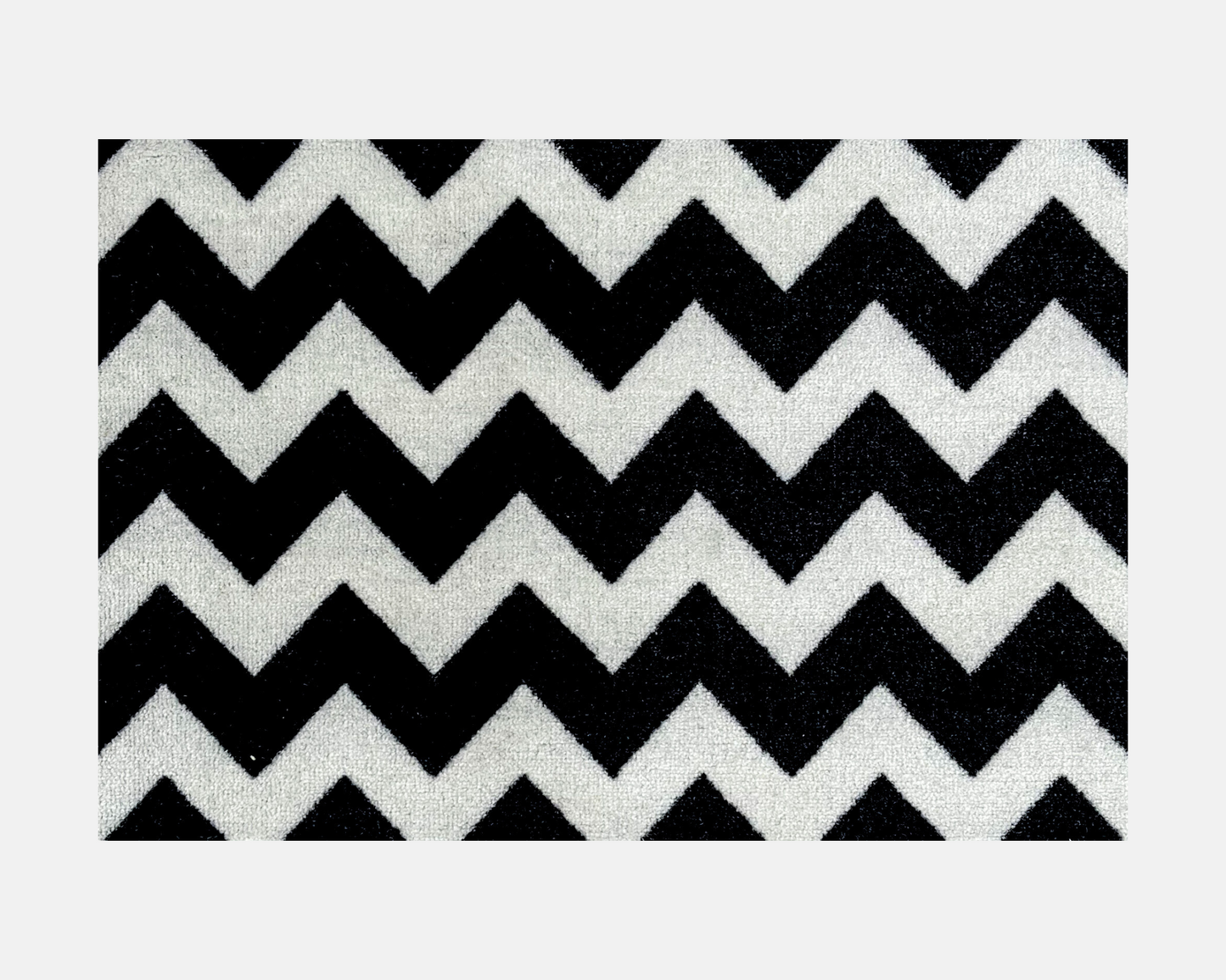 Chevron Doormat | Black & Vanilla