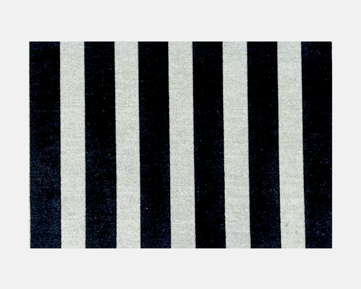 Black & Vanilla Stripes Doormat